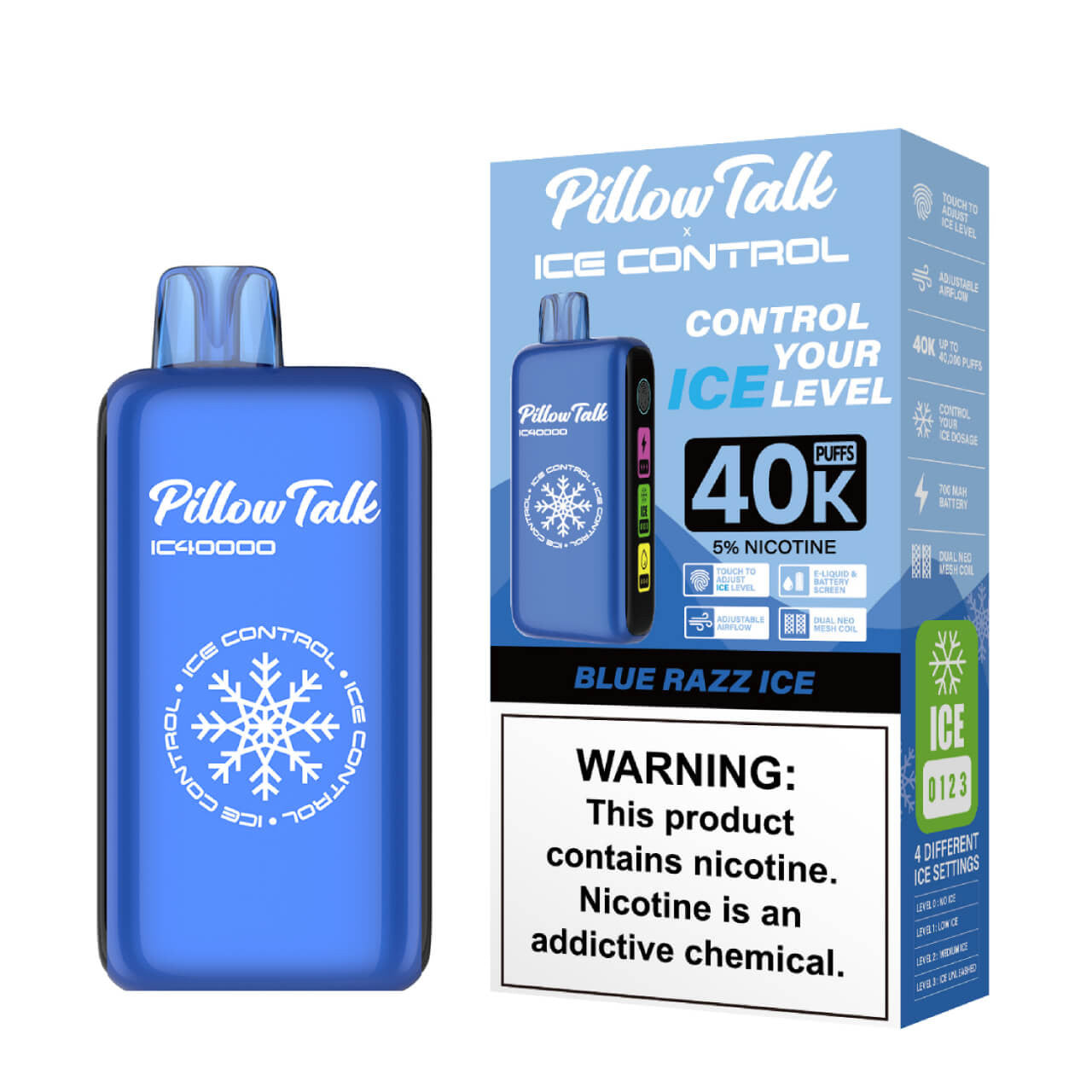 Blue Razz Ice - Pillow Talk Ice Control IC40000 - Article product
