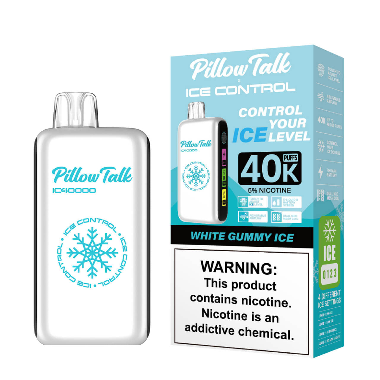 White Gummy Ice - Pillow Talk Ice Control IC40000 - Article product