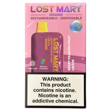 Load image into Gallery viewer, Berry Passion Fruit Grape - Lost Mary OS5000