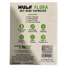 Load image into Gallery viewer, Wulf Mods Flora Dry Herb Vape - Black-Green Splatter