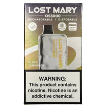 Load image into Gallery viewer, Black Lemonade - Lost Mary OS5000 - Luster Edition