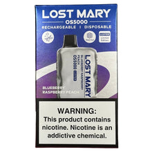 Load image into Gallery viewer, Blueberry Raspberry Peach - Lost Mary OS5000 - Luster Edition
