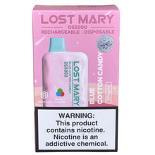 Load image into Gallery viewer, Blue Cotton Candy (Blueberry P&B Cloudd) - Lost Mary OS5000