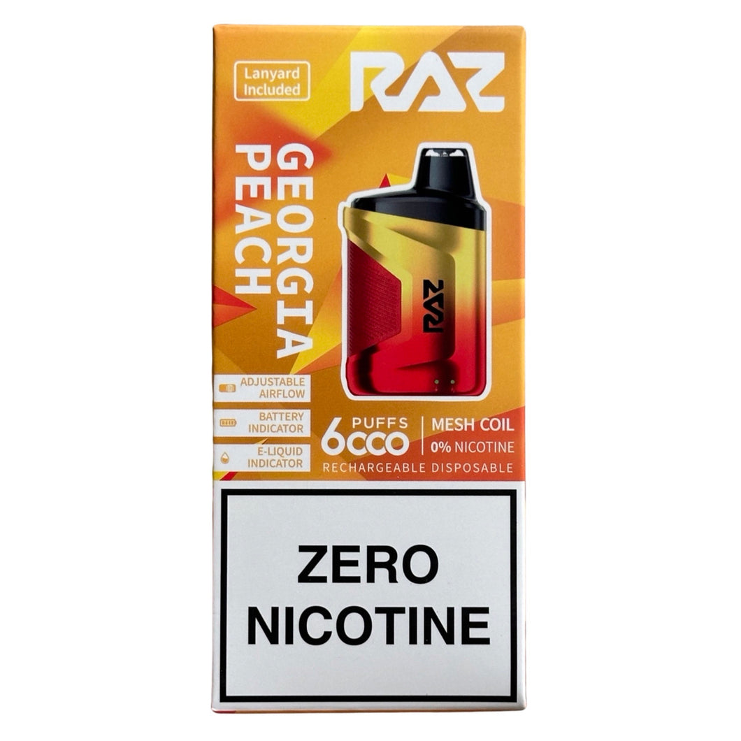Georgia Peach - RAZ CA6000 - Zero Nicotine