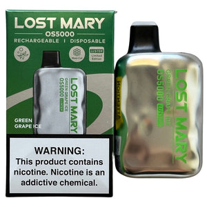 Green Grape Ice - Lost Mary OS5000 - Luster Edition