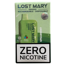 Load image into Gallery viewer, Spearmint - Lost Mary OS5000 - Zero Nicotine