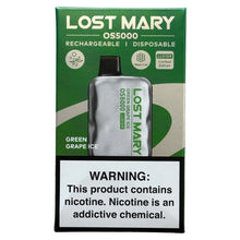 Load image into Gallery viewer, Green Grape Ice - Lost Mary OS5000 - Luster Edition
