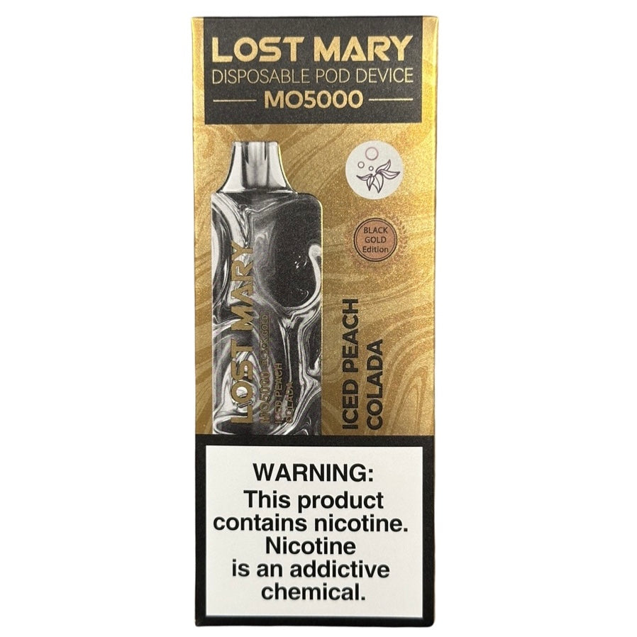 Lost Mary MO5000 - Iced Peach Colada - Black Gold Edition