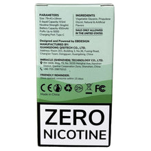 Load image into Gallery viewer, Zero Nicotine - BC5000 - Miami Mint - EBCreate