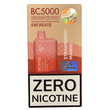 Load image into Gallery viewer, Zero Nicotine - BC5000 - Strawberry Mango - EBCreate
