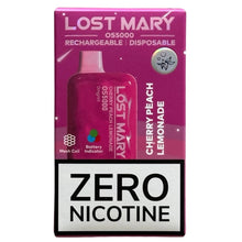 Load image into Gallery viewer, Cherry Peach Lemonade - Lost Mary OS5000 - Zero Nicotine