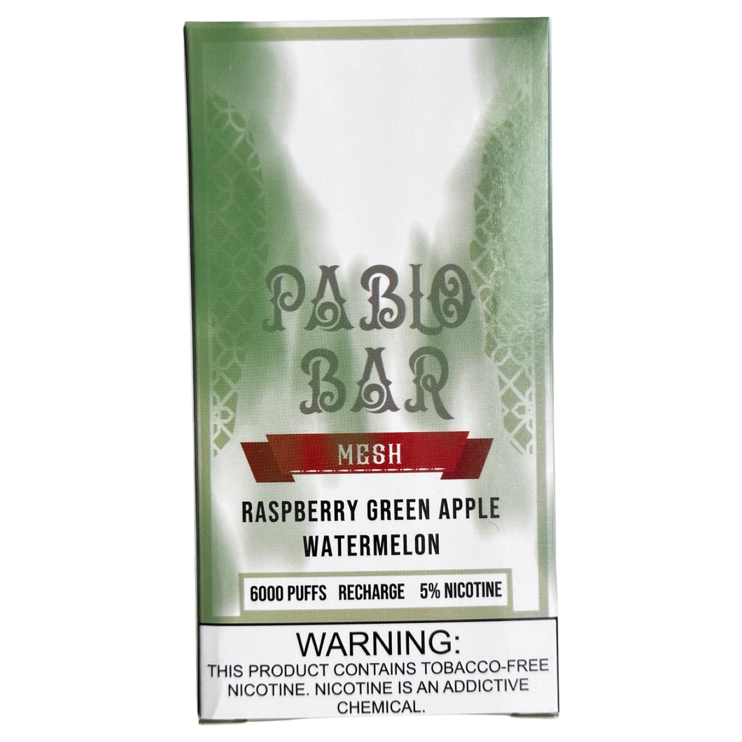 Pablo Bar 6000 Raspberry Green Apple Watermelon