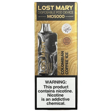 Load image into Gallery viewer, Lost Mary MO5000 - Colombian Coffee Ice - Black Gold Edition
