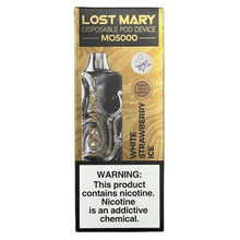 Load image into Gallery viewer, Lost Mary MO5000 - White Strawberry Ice - Black Gold Edition
