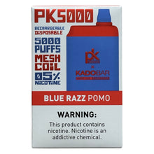 Load image into Gallery viewer, Kado Bar PK5000 Blue Razz Pomo