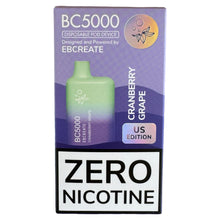 Load image into Gallery viewer, Zero Nicotine - BC5000 - Cranberry Grape - EBCreate

