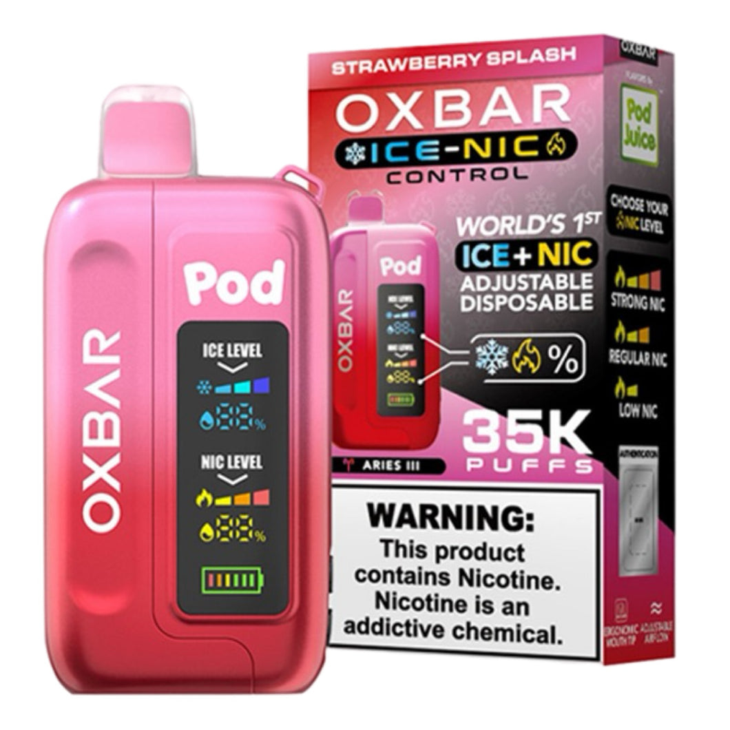 Strawberry Splash - Pod Juice X Oxbar Ice-Nic 35K