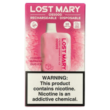 Load image into Gallery viewer, Cherry Banana Duo Ice - Lost Mary OS5000

