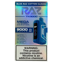 Load image into Gallery viewer, Blue Raz Cotton Cloudz - RAZ TN9000
