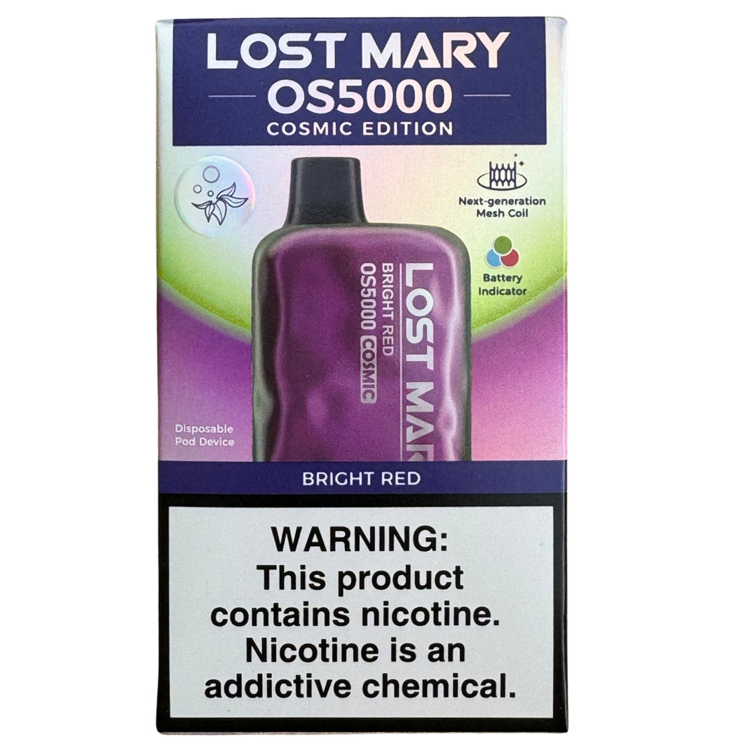 Bright Red - Lost Mary OS5000 - Cosmic Edition 7500 Puffs