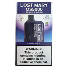 Load image into Gallery viewer, Sour Berry BG - Lost Mary OS5000 - Cosmic Edition 7500 Puffs
