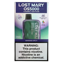 Load image into Gallery viewer, Banana Split - Lost Mary OS5000 - Cosmic Edition 7500 Puffs
