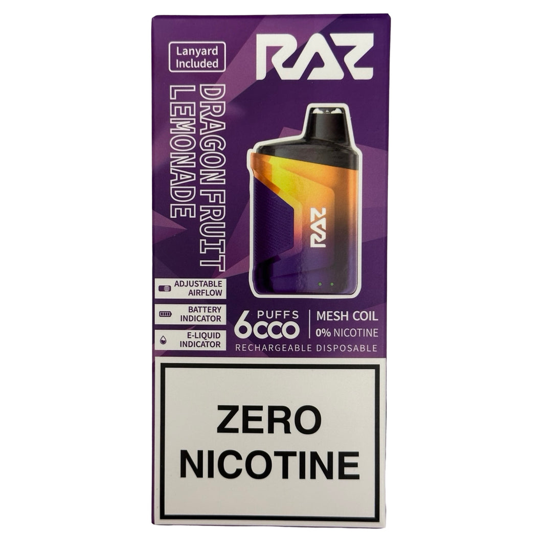 Dragon Fruit Lamonade - RAZ CA6000 - Zero Nicotine