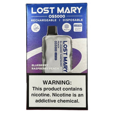 Load image into Gallery viewer, Blueberry Raspberry Peach - Lost Mary OS5000 - Luster Edition
