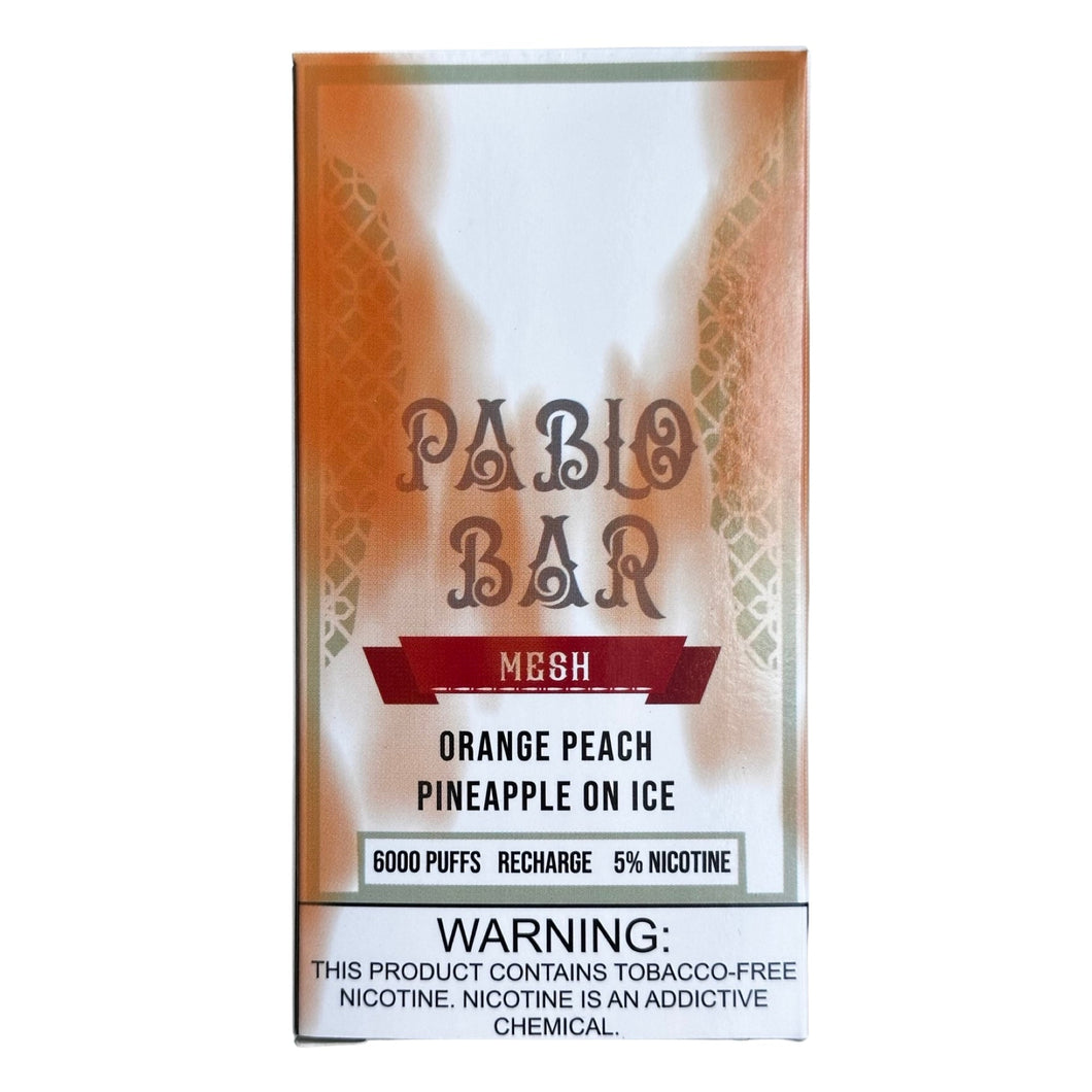 Pablo Bar 6000 Orange Peach Pineapple on Ice