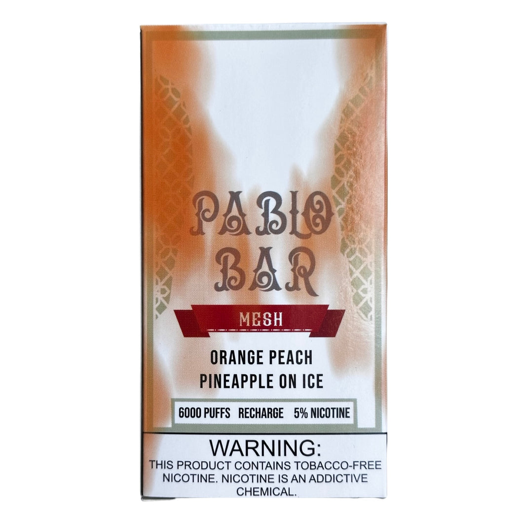 Pablo Bar 6000 Orange Peach Pineapple on Ice