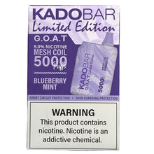 Load image into Gallery viewer, Kado Bar BR5000 Blueberry Mint - G.O.A.T Limited Edition
