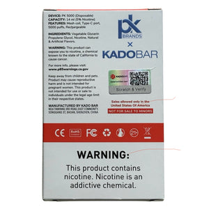 Kado Bar PK5000 Blue Razz Pomo