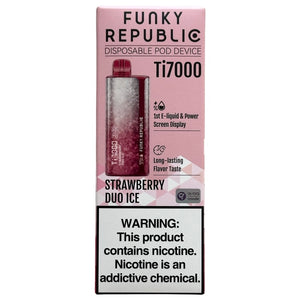 Funky Republic - Strawberry Duo Ice - Ti7000 Frozen Edition