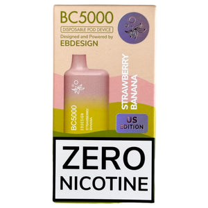 Zero Nicotine - Elf Bar BC5000 - Strawberry Banana