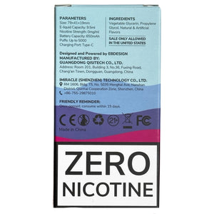 Zero Nicotine - BC5000 - Tropical Rainbow Blast - EBCreate