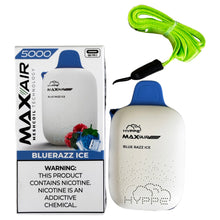 Load image into Gallery viewer, Hyppe Max Air 5000 Blue Razz Ice
