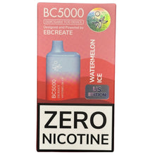 Load image into Gallery viewer, Zero Nicotine - BC5000 - Watermelon Ice - EBCreate
