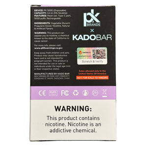 Kado Bar PK5000 Blueberry Peach Candy