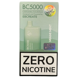 Zero Nicotine - BC5000 - Miami Mint - EBCreate