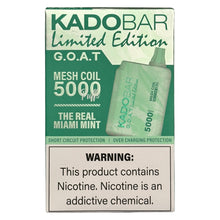 Load image into Gallery viewer, Kado Bar BR5000 The Real Miami Mint - G.O.A.T Limited Edition
