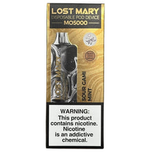 Load image into Gallery viewer, Lost Mary MO5000 - Sour Gami Mint - Black Gold Edition
