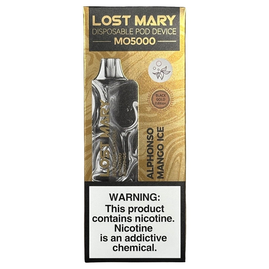 Lost Mary MO5000 - Alphonso Mango Ice - Black Gold Edition